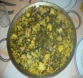 Paella de Bacalao y Coliflor