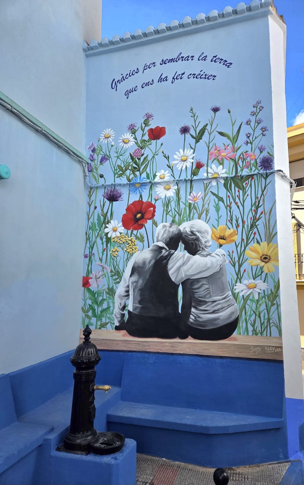 Calp pays tribute to its elders with a mural in the old town