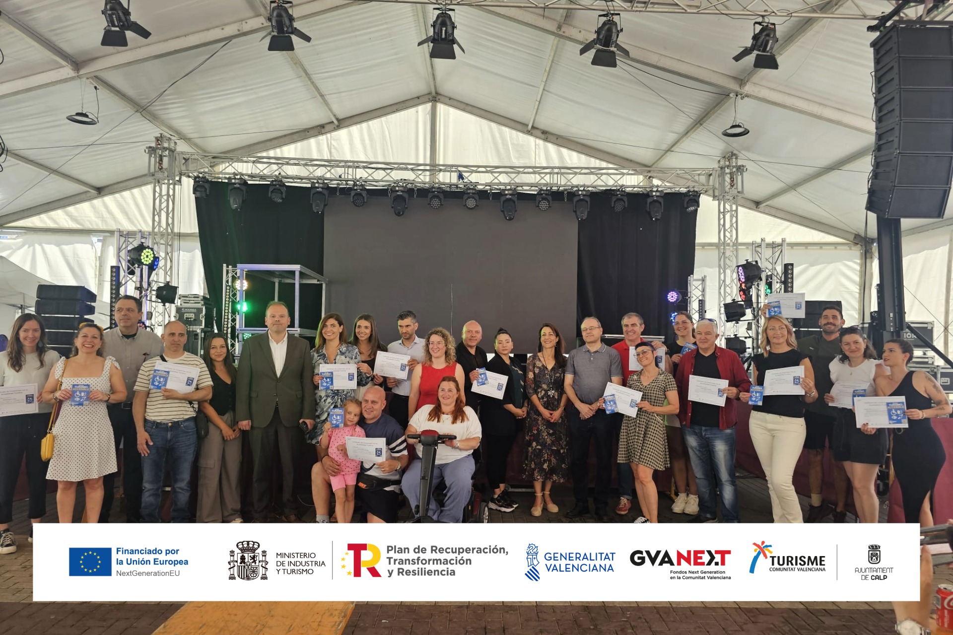 50 negocios de Calp reciben el distintivo “Somos Turismo Accesible”
