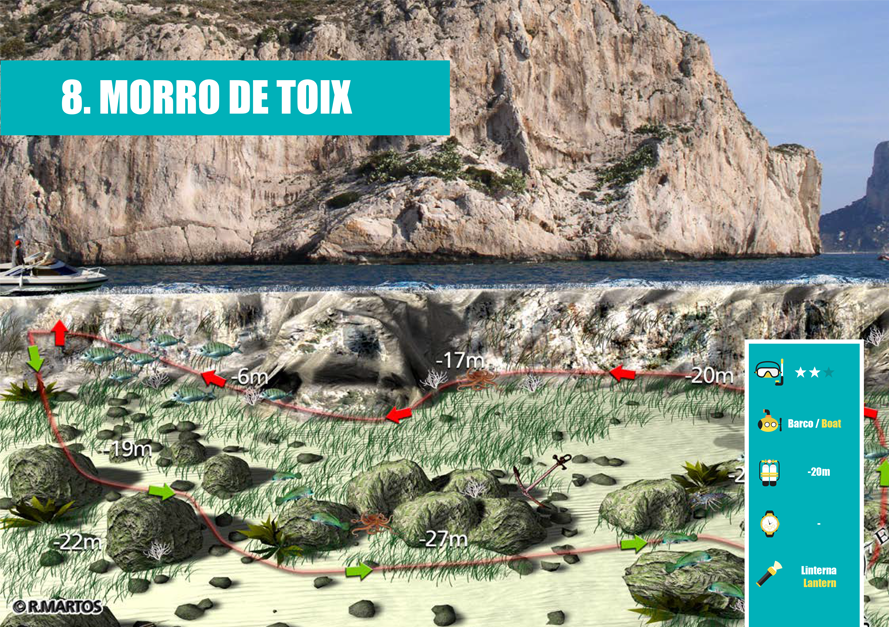 Itinéraires de Plongée - Morro de Toix