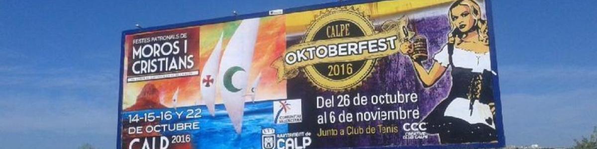 Turismo Promociona las Fiestas de Moros y Cristianos y la Oktoberfest en Vallas y Mupis de Toda España