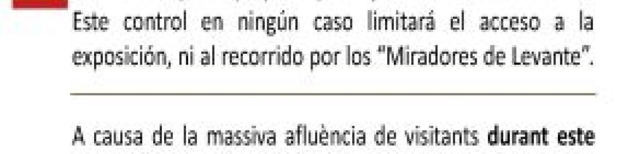 La Conselleria de Agricultura, Medio Ambiente, Cambio Climático y Desarrollo Rural Regula el Acceso al P. N. Del Penyal D’ifac Con Motivo Del Puente de Semana Santa