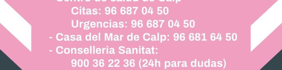 Teléfonos importantes sanidad Calpe