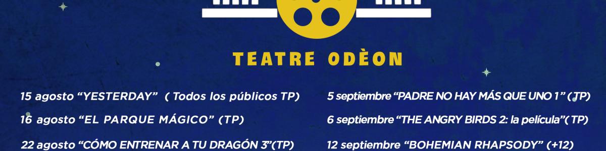 El cine en la playa se traslada este año al Teatro Odeón para poder controlar el aforo