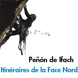Peñón de Ifach - Itinéraires de la face nord