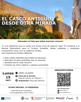 MARCHA EXPLORATORIA PARA EL TURISMO ACCESIBLE