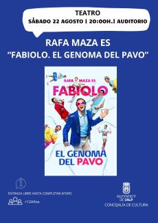 RAFA MAZA ÉS "FABIOLO. EL GENOMA DEL GALL DINDI"