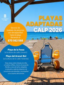 PLAYAS ADAPTADAS CALP 2026