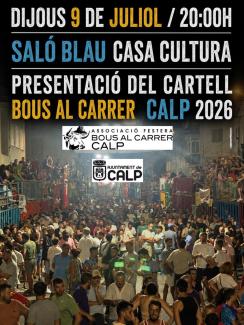 PRESENTACIÓ DEL CARTELL BOUS AL CARRER 2026