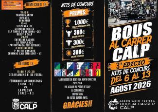 BOUS AL CARRER: 12 - 13 D'AGOST