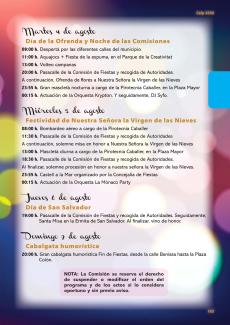 FIESTAS PATRONALES EN HONOR A LA VIRGEN DE LAS NIEVES 2026