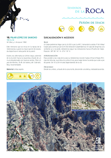 Rock Trails - Peñón de Ifach - Route 19 - Pilar López (in Spanish)