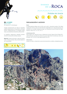 Rock Trails - Peñón de Ifach - Route 38 - La Nariz (in Spanish)